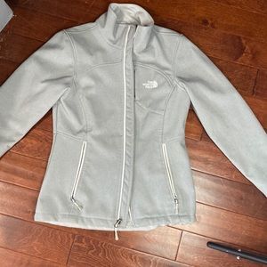 North face womens grey fleece jacket